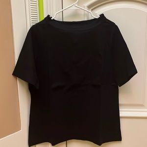 Wide Neck Collared Blouse